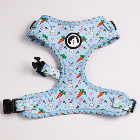 Crab Patterns Super Comfort Neoprene Padded Reversible Pet Harness Custom Designs Dog Harness