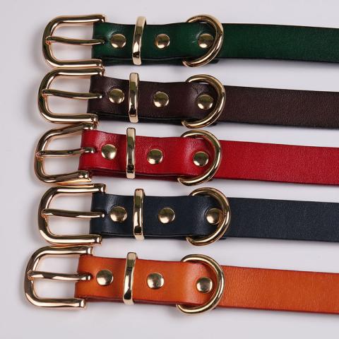  Manufacture Supply All Season Multiple Colors Fashion Soft Comfortable Dog Leather Collar