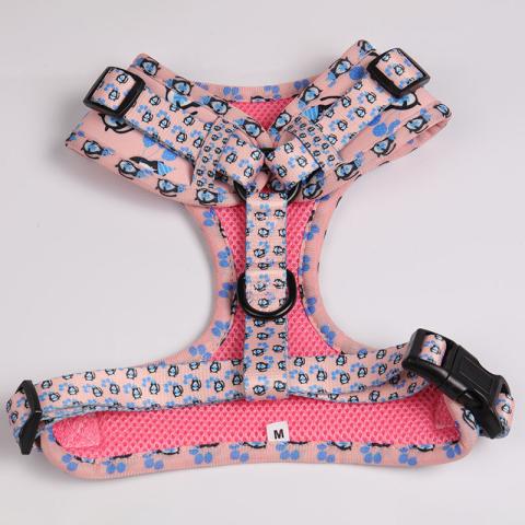 Personalised Logo Custom Durable Adjustable Printed Feature Soft Mesh Reflective Service Strong No Pull Harness For Dog