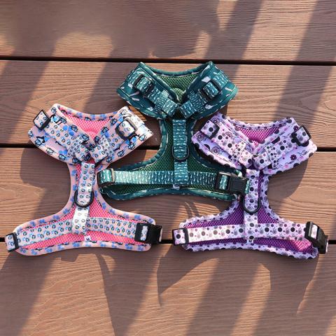  Custom Dog Harness No Pull Soft And Breathable Sublimation Neoprene Printing Dog Harness