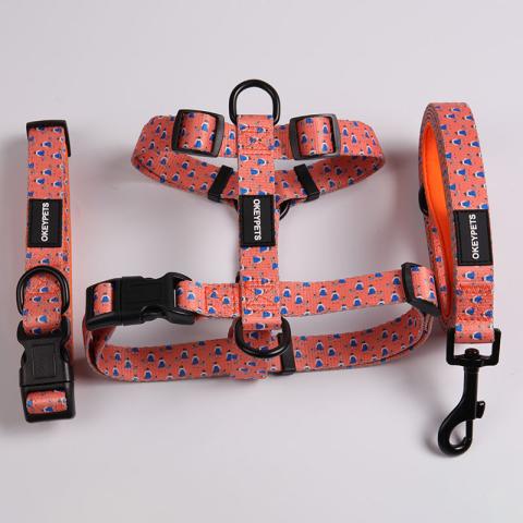  Dog Harness Collar Leash Pet Supplies Polyester No Pull Adjustable Dog Harness