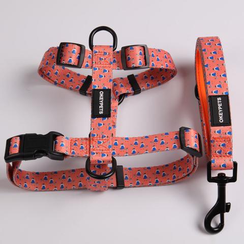  Dog Harness Collar Leash Pet Supplies Polyester No Pull Adjustable Dog Harness