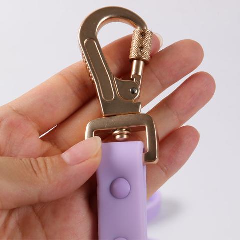  Thick Pvc Adjustable Purple Plain Fashion Collar And Leash For Medium Breed Pet Dog