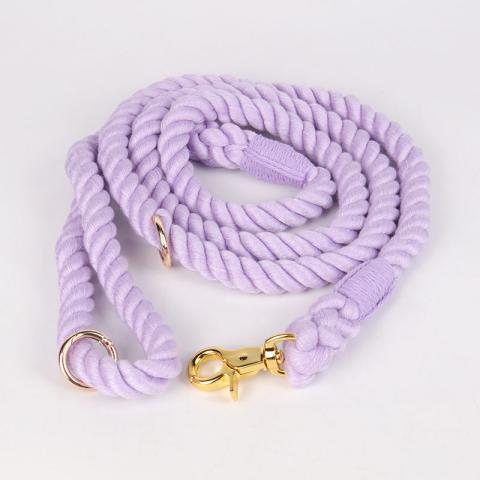  Metal Accessories Personal Label Handmade Hands Free Dog Leash Waist Strong Heavy Duty Cotton Dog Lead Leash