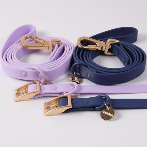  High Quality Hot Sale Designer Personalised Adjustable Dog Pvc Collars With Heated Long Leash