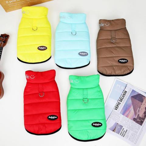 Five Colors Comfortable New Style Fashion Designer Dog Jackets Winter Pet Clothes