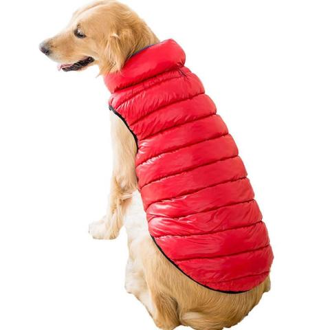  New Arrival High Quality Winter Warm Dog Clothes Reversible Comfortable Dog Vest Large Dog Winter Clothes