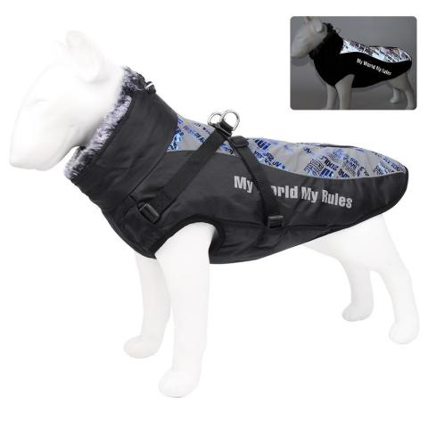 Autumn Winter New Big Dog Clothes Warm Reflective Thickened Wholesale Clothes For Dogs