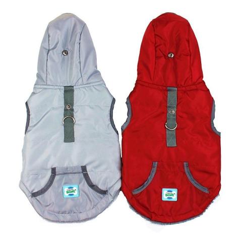 Wholesale Autumn Winter Warm Pet Jacket Hooded Vest Quilted Padded Fleece Dog Clothes