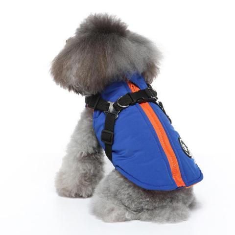 Adjustable Wholesale Winter Warm Pet Small Dog Harness Coat Clothes