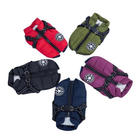 Wholesale Warm Harness Dog Clothes Winter Water Proof Vest Dog Clothes