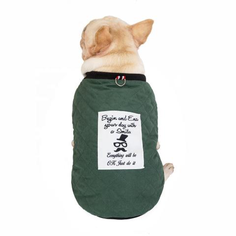 High Quality Autumn Cotton Coat Designer Cheap Customizable Winter Cloth For Dogs