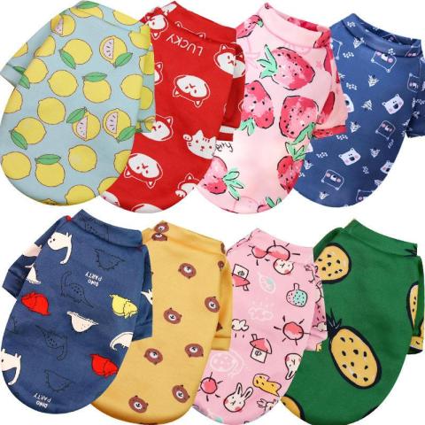 New Product Wholesale Pet Cartoon Clothes Cute Lovely Dog Cloth Pet