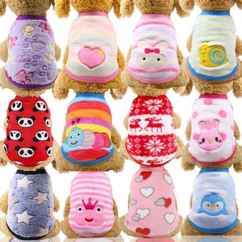 Factory Direct Flannel Custom Print Dog Hoodies Dog Outfits Pet Clothes