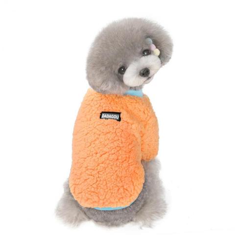 Candy Flannel Pet Dog Clothes Autumn Winter Clothes For Teddy Small Dog Pet