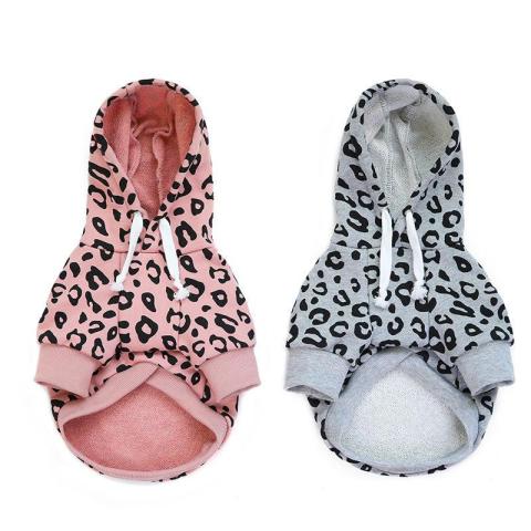 Leopard Print Cheap Pet Dog Clothes Add Logo For Hoodie Styles Made In China