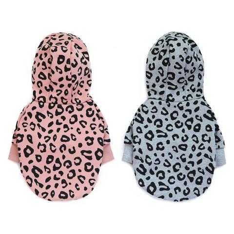 Leopard Print Cheap Pet Dog Clothes Add Logo For Hoodie Styles Made In China