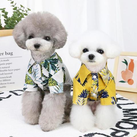 New Style Summer Thin Custom Dog Shirts Pet Holiday Dog Clothes