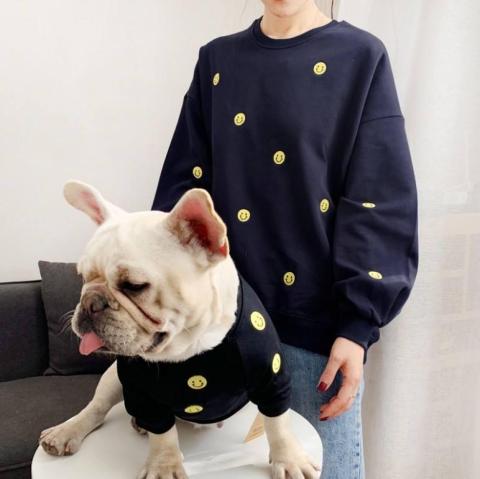Wholesale Fashion Matching Owner And Pet French Bulldog Clothes