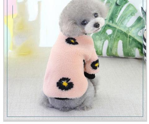 Little Daisy Two-leg Fleece Cute Soft Winter Cheap Dog Cloths With Logo