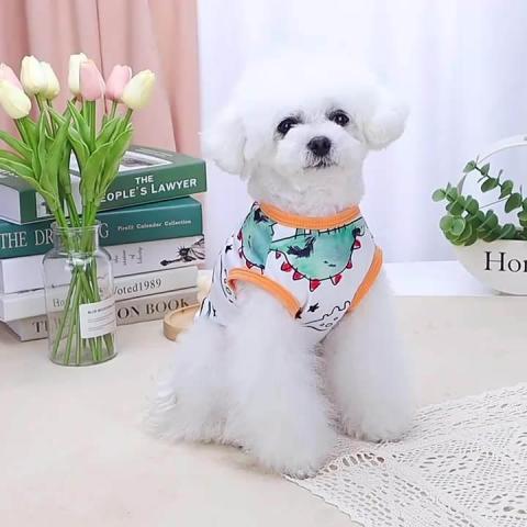 Wholesale Carton Print Warm Pup Small Pet Dog Clothes