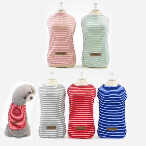 Wholesale Fashion Stripe Summer Clothes For Dog