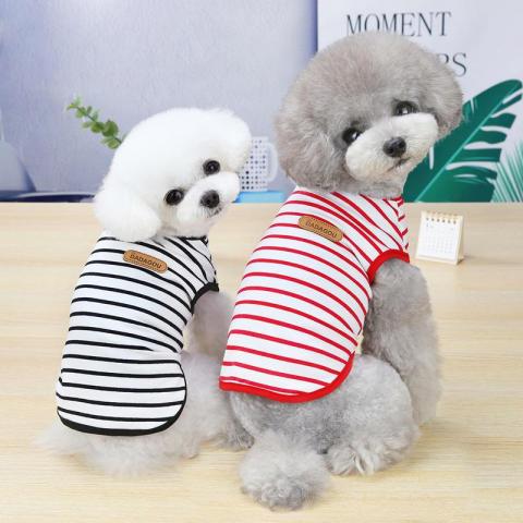Pet Vest Custom Wholesale Classical Stripe Summer Dog Clothes