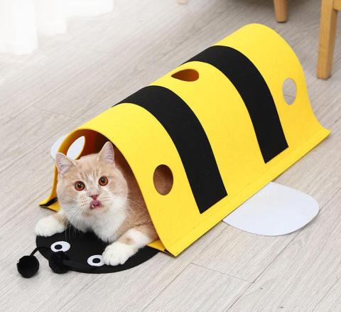 Breathable Strong Friendly Cute Tube Tunnel Interactive Cat Toy