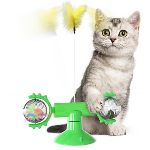 New Arrival Turn Cat Carousel And Stick Cat Toys