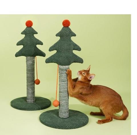 New Interactive Cat Tree Scratch Board Wooden Cute Cat Tree Toy Cat Tree House