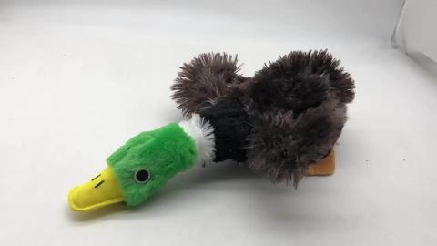 Duck Bite Resistant Throwing Dog Teething Toy Custom Plush Pet Toy