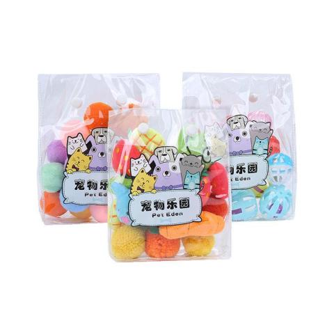 Combination Suit Gift Bag Interactive Dog Cat Pet Plush Ball Toys For Wholesale With Cheap Price
