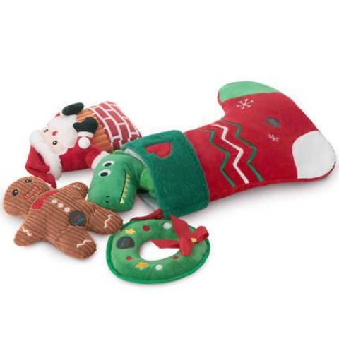 Pet Voice Squeaky Dog Toy Bite Resistant Training Christmas Pet Toys Set