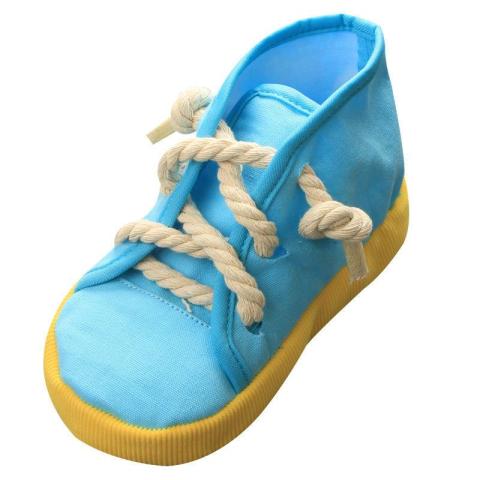 Pet Accessories Supplies Wholesale Simulation Canvas Shoes Voice Toys Dog Grinding Teeth Cleaning Teeth Pet Toy High Quality
