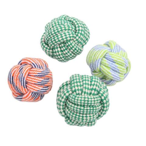 Durable Pets Puppy Toys Small Rope Balls For Dogs Teething Chew Cotton Toy Ball For Puppies And Dog