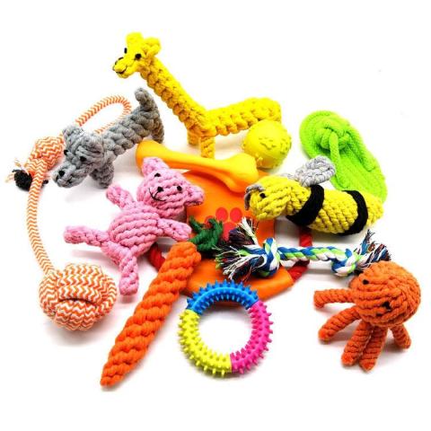 Cotton Rope Pet Eco Friendly Custom Interactive Indestructible Dog Rope Toy