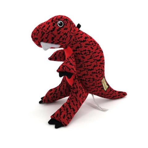 Fly Woven Dinosaur Pet Biting Toy Custom Funny Squeeky Dog Pet Toy