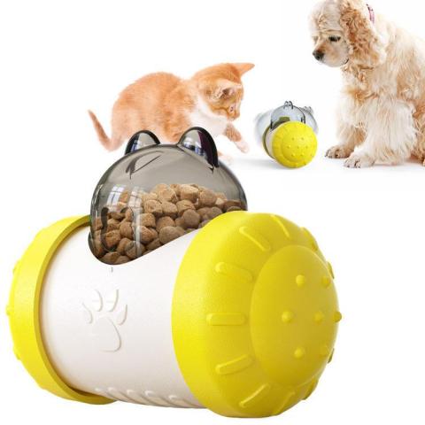 Pet Tumbler Interactive Toy Dog Shaking Food Leak Ball Dog Feeding Toy Puppy