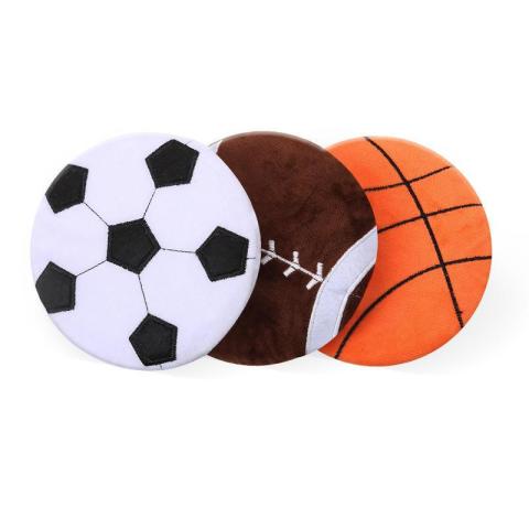 Soft Stuffed Spherical Plush Toy Bite-resistant Molar Interactive Dog Toy