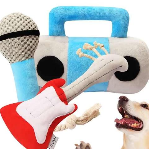 Wholesale Online Shopping Luxury Dog Teething Plush Dog Toy Made In China