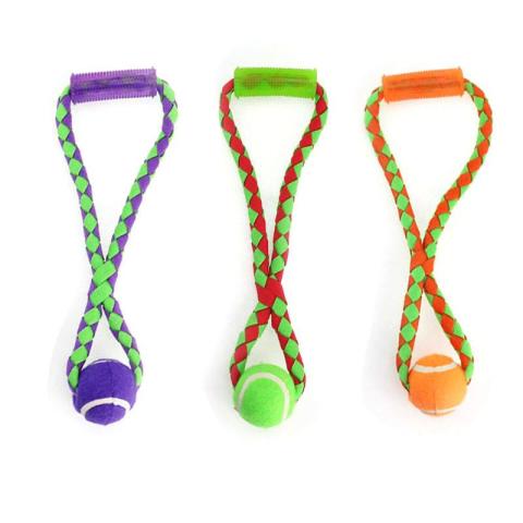 Durable Dog Training Ball On Rope Interactive Training Tug Of War Chewing Fetching
