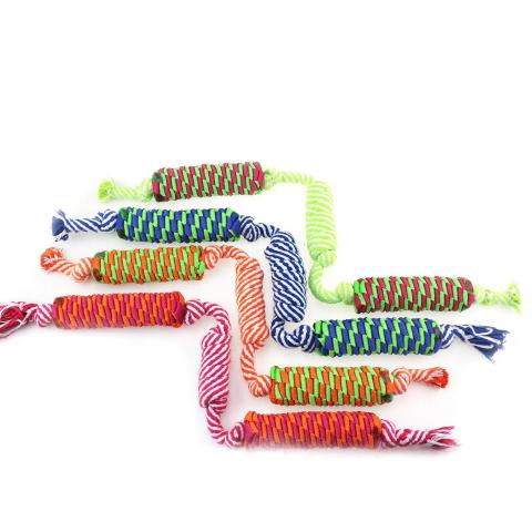 Eco Friendly Durable Knots Dog Toy Rope Toys Dog Grinding Teeth Dental Cleaning Chew Toys
