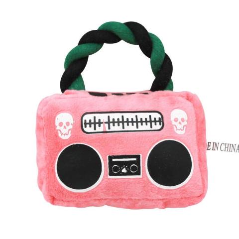 Pet Toy With Rope Radio Shape Low Price Cute Plush Sound Dog Pet Interactive