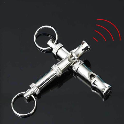 Dog Whistle Training Supplies Ultrasound Stainless Steel Repellent Dog Whistle