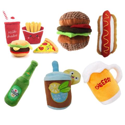  Hot Sale Various Styles Wholesale Interactive Chew Pet Toy Plush Squeaky Dog Toys