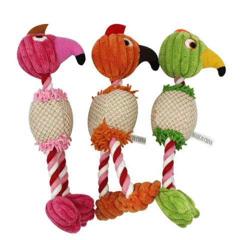 Durable Plush Pet Bird Puppy Toys Chew Items Cotton Rope Dog Toys For Small Breeds