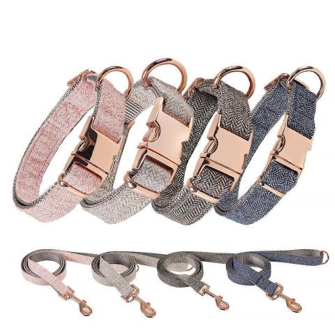 Luxury Collar Dogs Bow Dog Show Collar With Light Adjustable Buckle Suitable For Pets