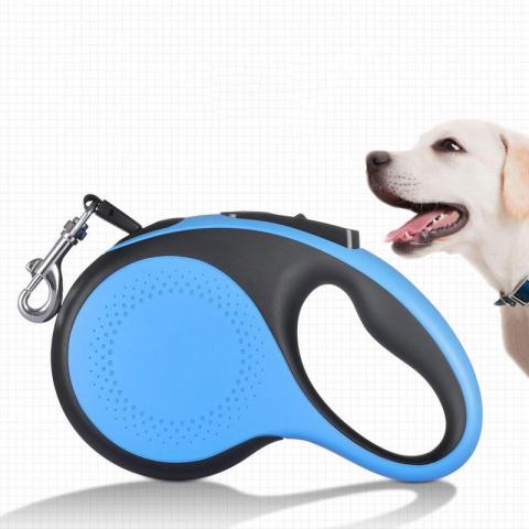 Led Retractable Dog Leash Pet Walking Leash With Anti-slip Handle