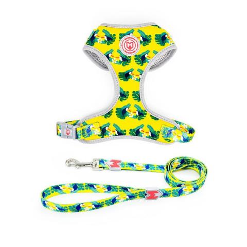  Produced Premium Wholesale Customized Colorful Heat Transfer Printed Vest Pet Dog Harness