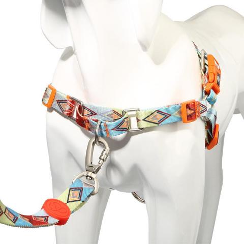 New Adjustable Durable Breathable No Pull Lightweight Tough Dog Harness With Cute Patterns